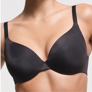 🌻NEW w/tags SKIMS Smoothing Intimate Full Coverage Lightly Lined Bra Black Onyx
